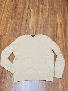 Saks Fifth Avenue Cream Cashmere Sweater